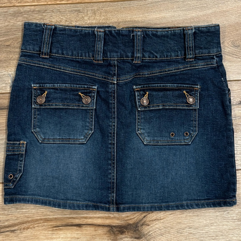 OLD NAVY 2004 Low-rise Denim Dark Wash Mini Skirt | Size 2